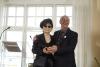 Award: Michael Ratner accepting the award from Yoko Ono