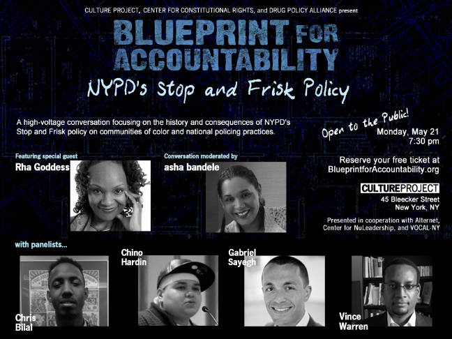 Stop and Frisk event flyer