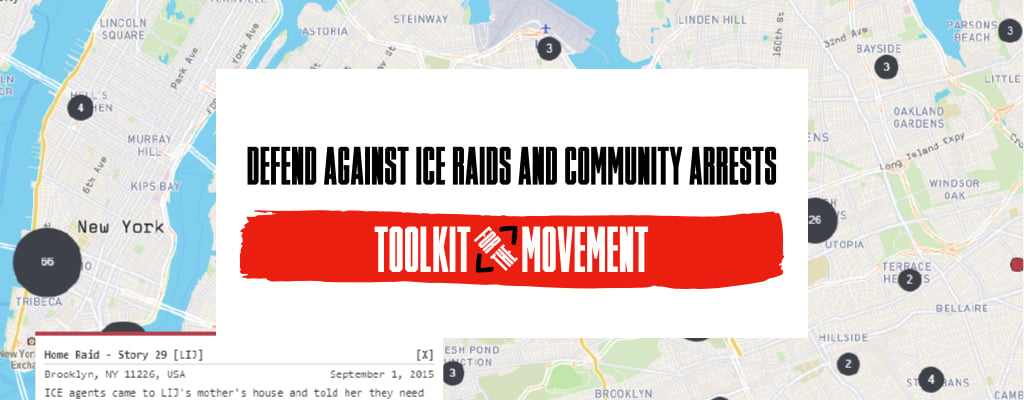 "Defend Against ICE Raids and Community Arrests" toolkit cover
