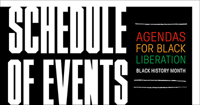 CCR Black History Month schedule of events