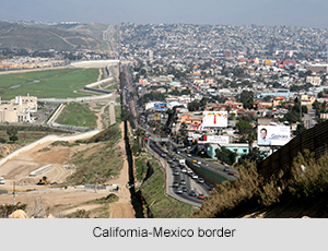 Border between Mexico and California