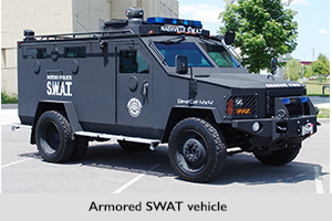 Armored SWAT vehicle