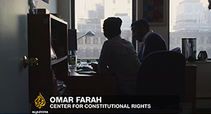 Alazeera interviews CCR attorney Omar Farah