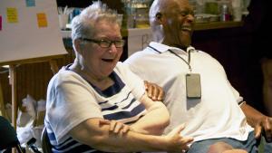 Lynne Stewart and her partner, Ralph Poynter
