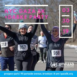 runners running the NYC Gaza 5k
