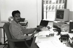 Photo: IT manager Orlando Gudino in 1997.