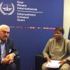 Shawan Jabarin, Director of Al-Haq, pictured with ICC Prosecutor Fatou Bensouda.